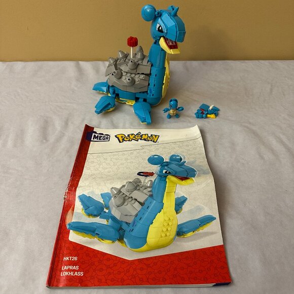 MEGA Pokemon Lapras 527 pc Building Set / 100% Complete - Picture 1 of 11